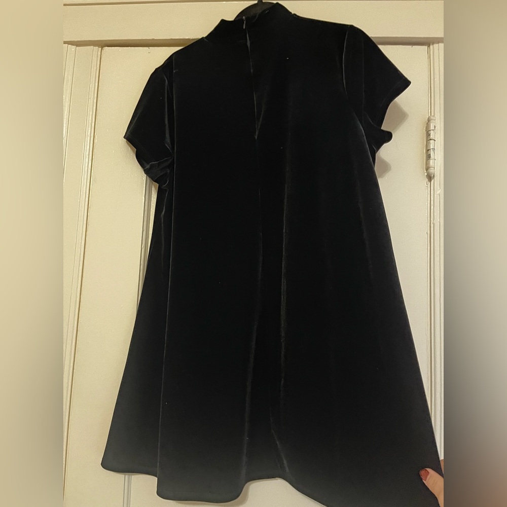 Foxblood Velvet Mod Mini Dress - Picture 3 of 5